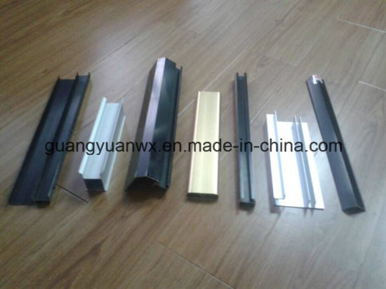 Perfil extruido de aluminio con pintura en polvo para ventanas y puertas