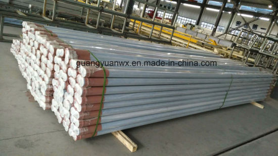 6063 T5 6063 T66 Aluminio Tubo de aire comprimido azul polvo capa