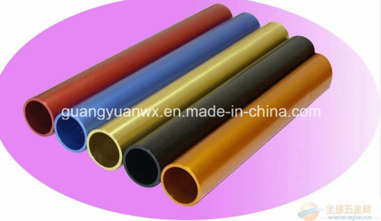 Tubos de extrusión de aluminio anodizado coloreado / tubos / tuberías