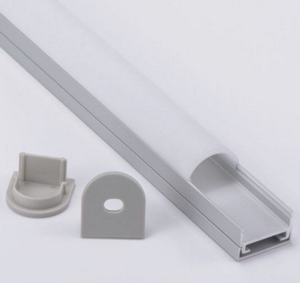 Perfiles de tubo de aluminio cepillado fino estándar
